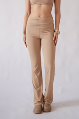 Amelia Ruched Straight Cut Pants - Limited Edition
