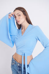 Katerina Summer Blouse – Baby Blue