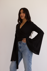 Katerina Summer Blouse – Black