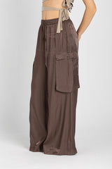 Luna Pants – Fluid Shimmer Cargo, Brown