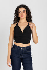 Sculpt Halter Top – Black