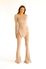 Oxford Set Winter - Nude Ribbed | Cozy Two-Piece Outfit
