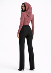 Thea Bodysuit - Dusty Rosewood Structured Shoulder Bodysuit