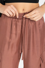 Luna Pants – Fluid Shimmer Cargo, Copper