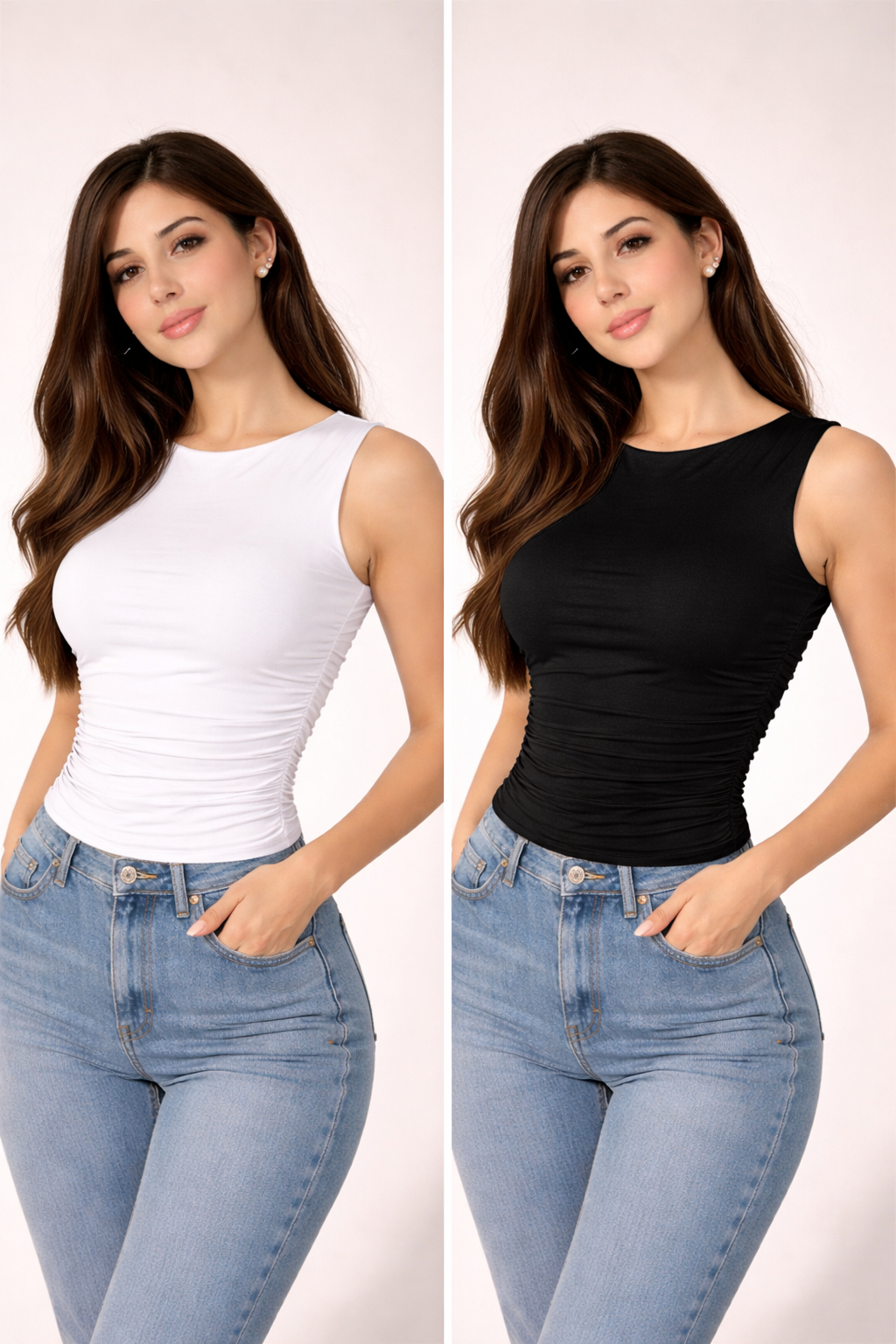 Ruched seamless top