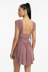 The Mayan Dress - Dusty Rosewood