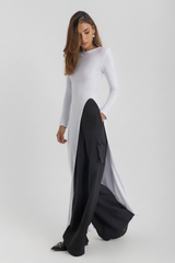 The Sovereign Blouse Dress - White