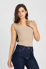 Frame Top – Nude Beige