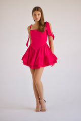 Aurora Dress Mini - Pink | Elegant Summer Mini Dress