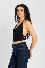 Sculpt Halter Top – Black