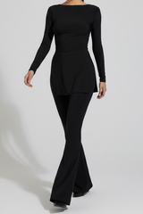Oxford Set – Black | Double Layered Two-Piece Outfit