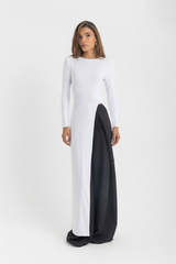 The Sovereign Blouse Dress - White