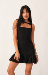 Genevieve Mini Dress — Black