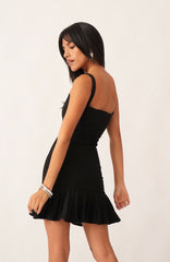 Genevieve Mini Dress — Black