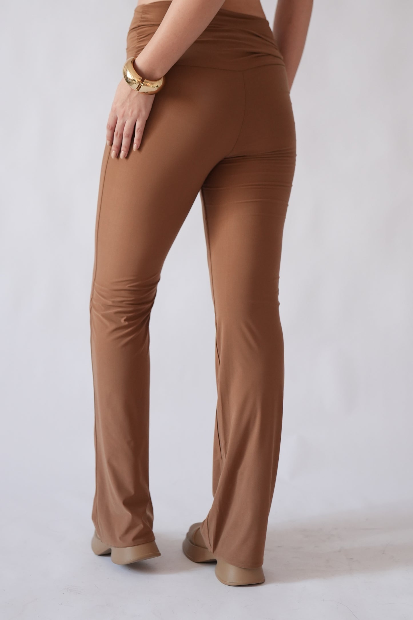 Amelia ruched Straight Cut Pants