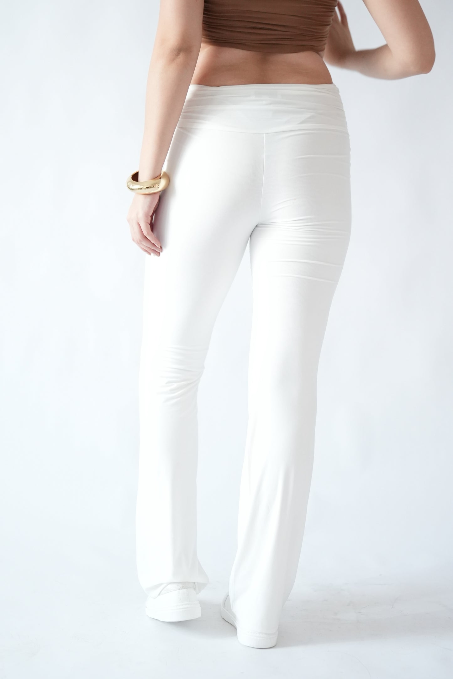 Amelia ruched Straight Cut Pants
