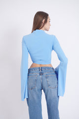 Katerina Summer Blouse – Baby Blue