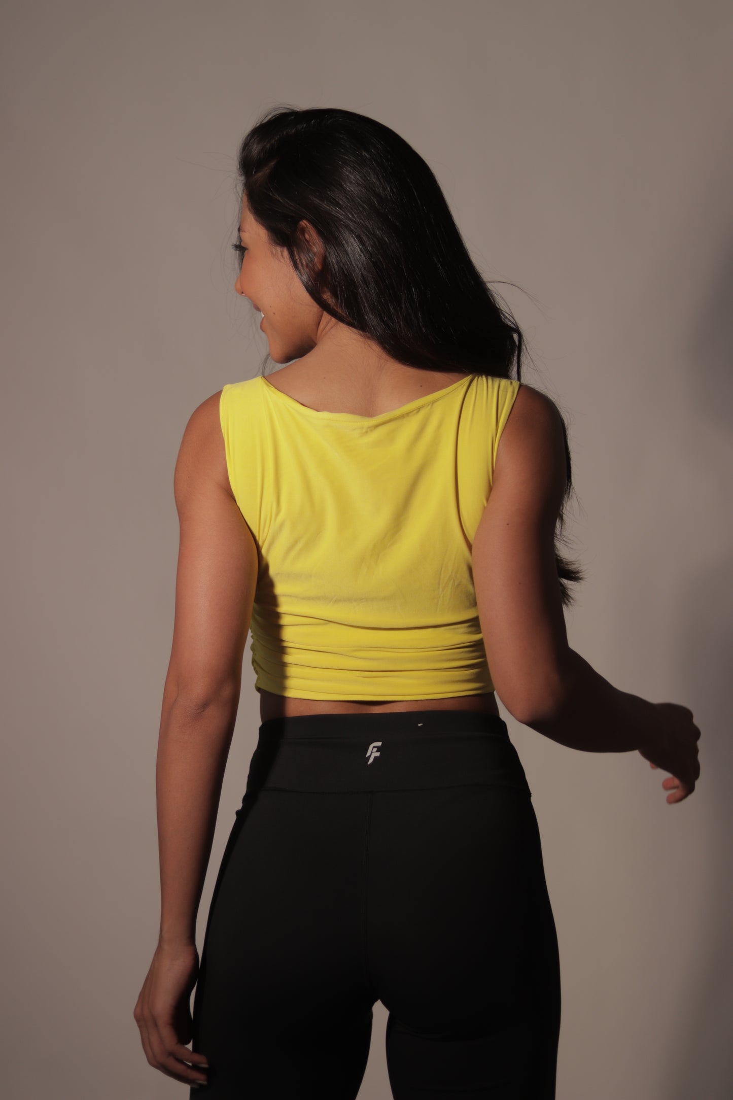 Ruched cropped top
