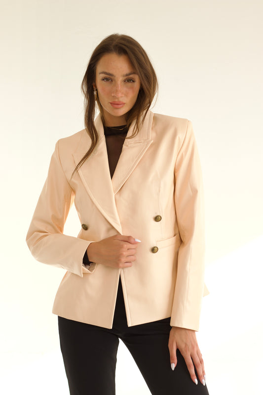 Mila Leather Blazer