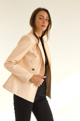 Mila Leather Blazer