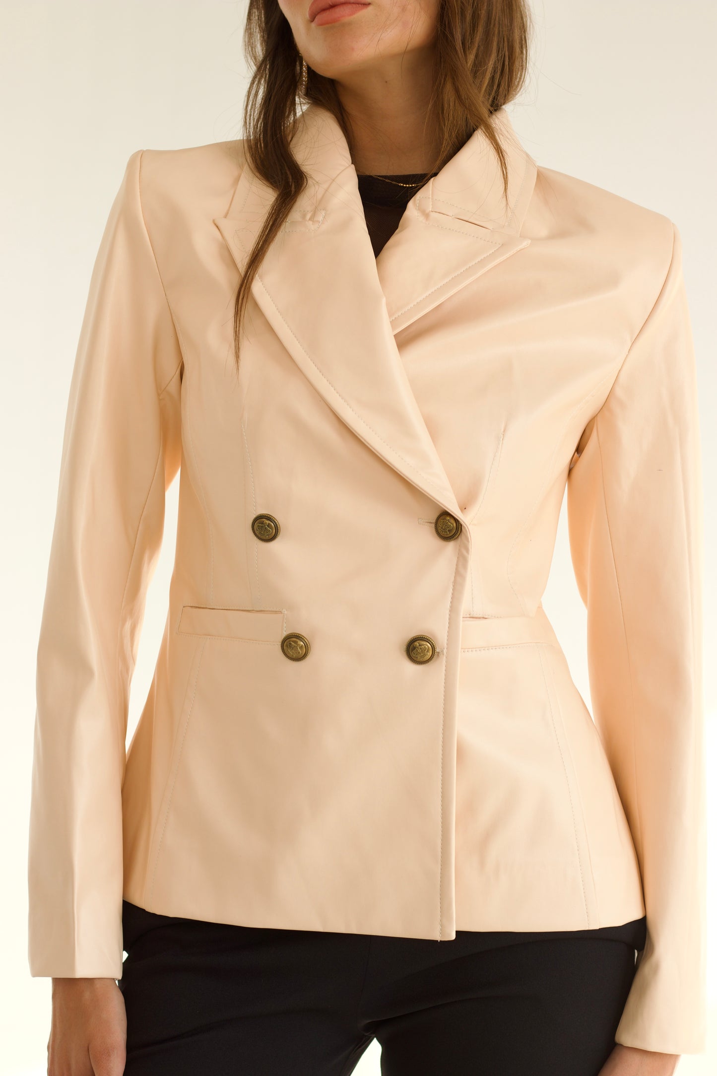 Mila Leather Blazer