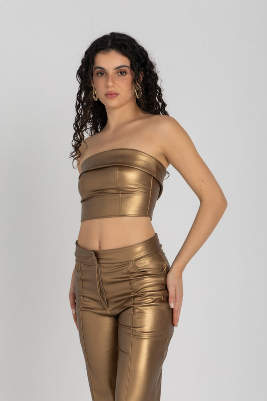 The Crest corset Gold