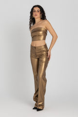 The Crest pants Gold