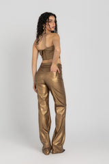 The Crest corset Gold