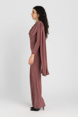 Athena Bodysuit Set — Dusty Rosewood