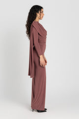 Athena Bodysuit Set — Dusty Rosewood