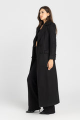 The Monarch Coat | Black | Padded Longline Coat