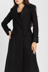 The Monarch Coat | Black | Padded Longline Coat
