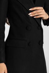 The Monarch Coat | Black | Padded Longline Coat