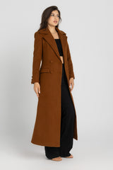 The Monarch Coat | Camel | Padded Longline Coat
