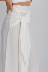 White Cascade Pants