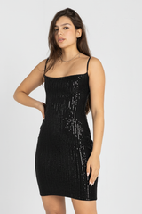 Black Sequin Dress - Shot 2 Fix