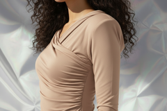 Thea Bodysuit - Nude Structured Shoulder Bodysuit