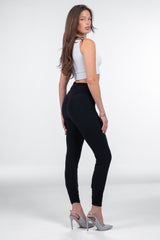 Lea Ruched Leggings - Black