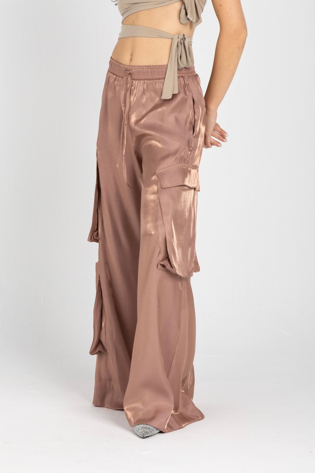 Luna Pants – Fluid Shimmer Cargo, Kashmir