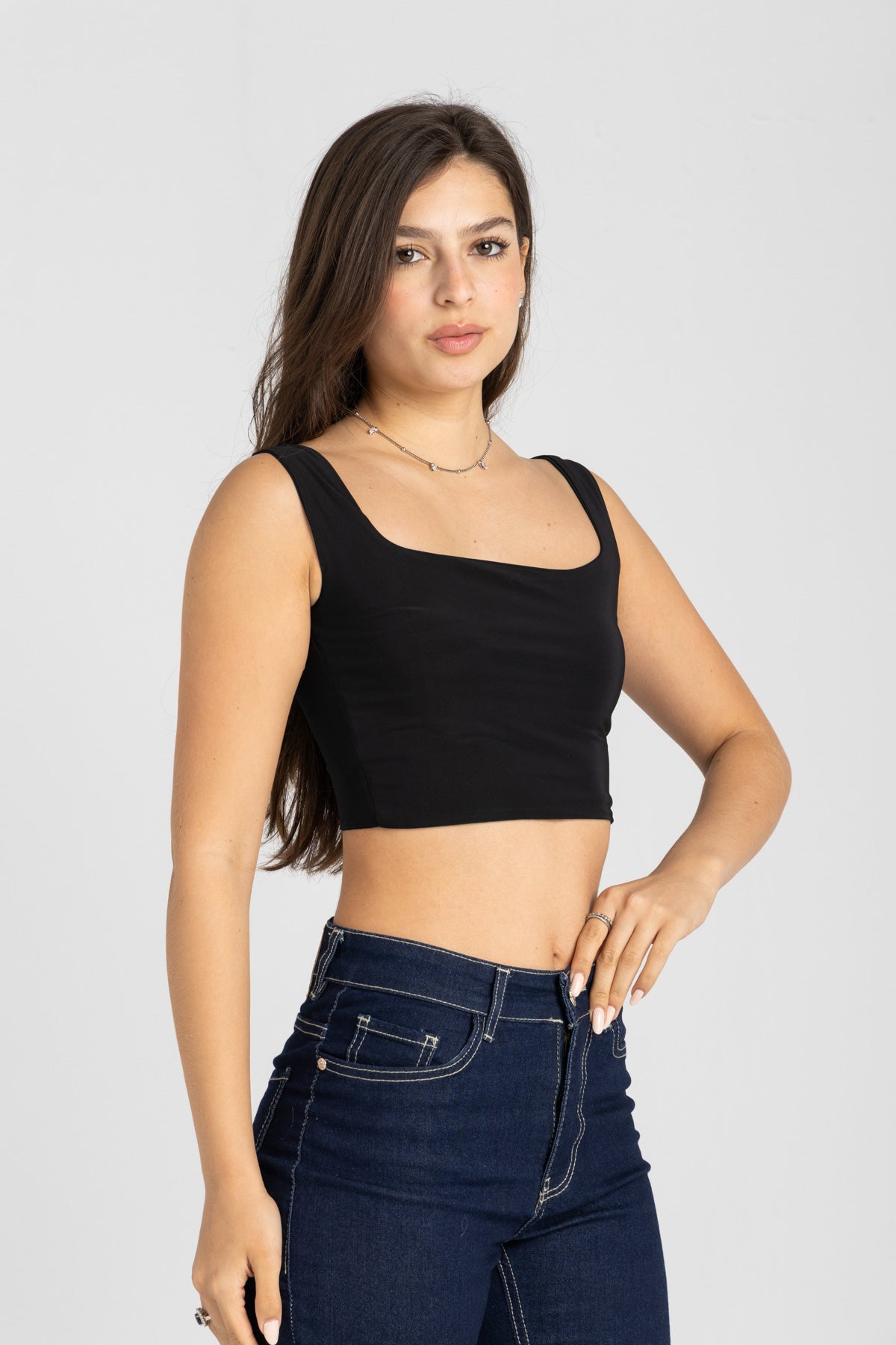 Muse Cropped Top – Black