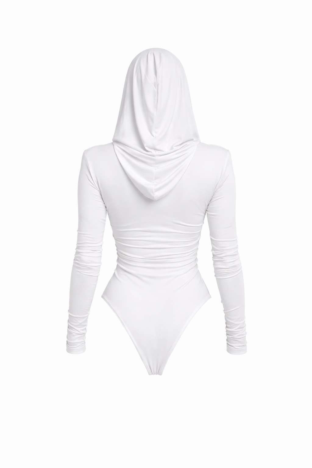 Thea Bodysuit - White Structured Shoulder Bodysuit