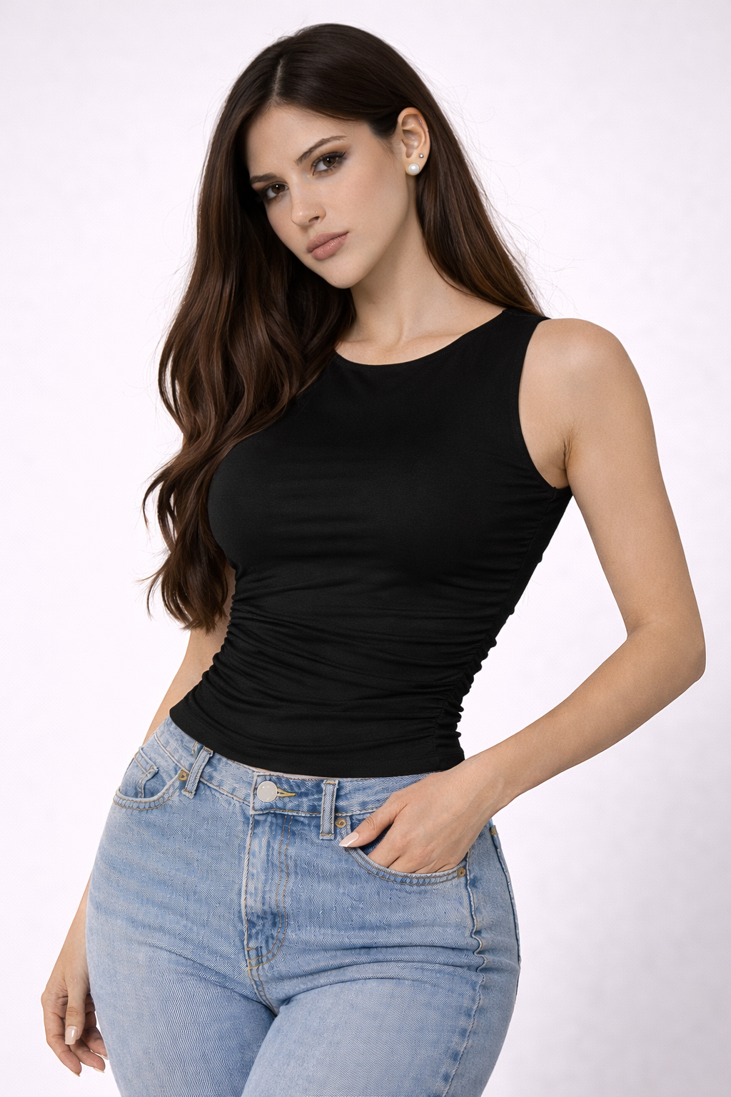 Ruched seamless top
