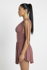The Mayan Dress - Dusty Rosewood