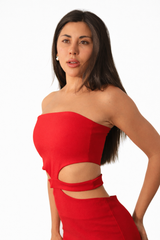 Coral Dress – Red