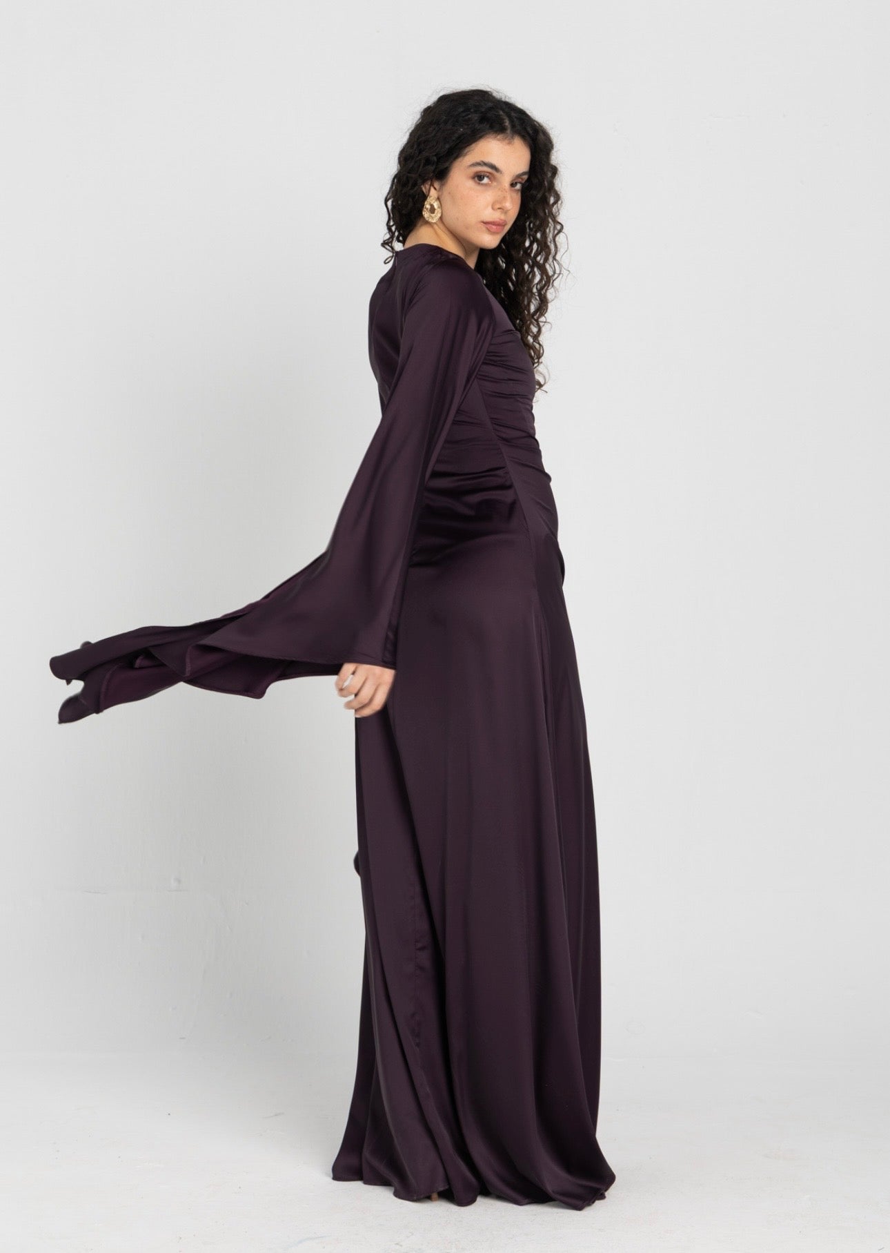 Sun Dress - Eggplant