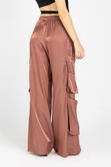 Luna Pants – Fluid Shimmer Cargo, Copper