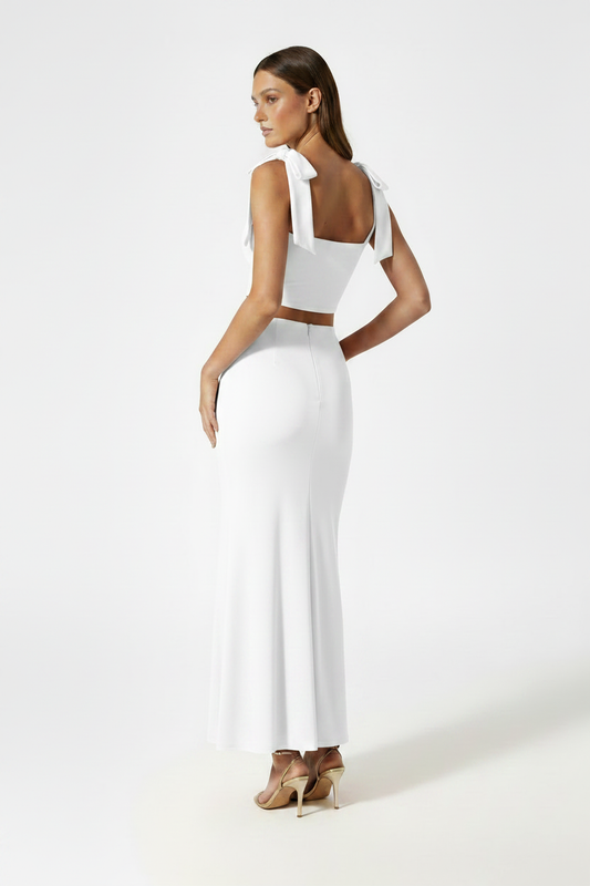 Serena Double Layer Flowy Skirt - Premium Lycra