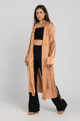 Diamond Cardigan - Shimmery Peach
