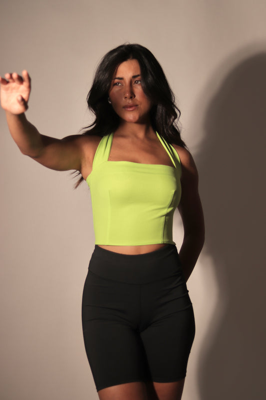 Summer Lime Green Marilyn Top
