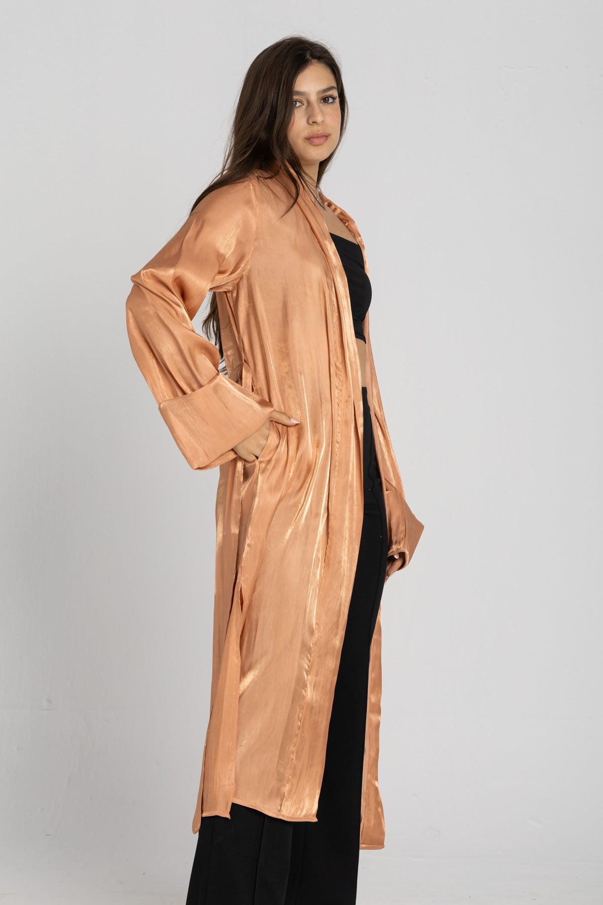 Diamond Cardigan - Shimmery Peach